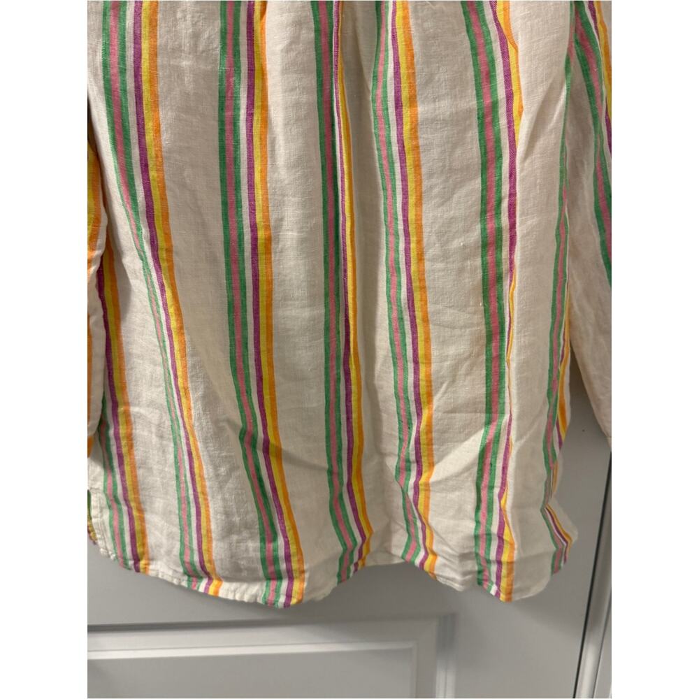 NWT $110 BODEN Katie linen striped blouse Top Sz 6/small - Picture 8 of 9